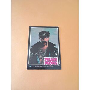 Vintage 1979 Village People Trading Card #60 Disco Era Vintage Music Collectible